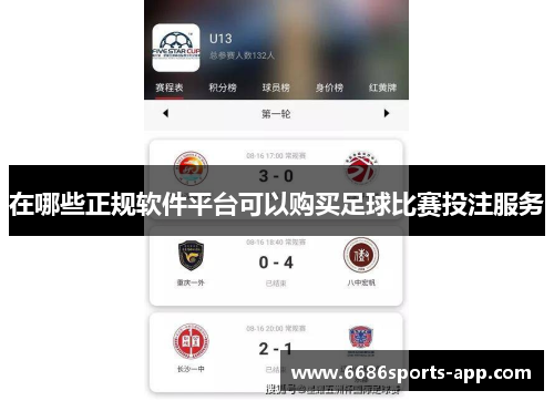 在哪些正规软件平台可以购买足球比赛投注服务